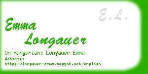 emma longauer business card